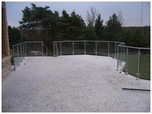 Stainless Steel Railing With Glass