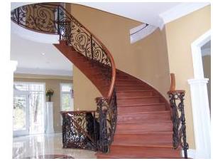 Steel Railing With Wood Handrail
